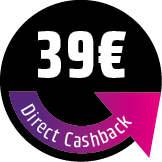 39 € Direct Cashback sichern! Der Rabatt wird direkt im Warenkorb abgezogen.