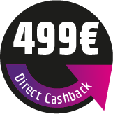 499 € Direct Cashback sichern! Der Rabatt wird direkt im Warenkorb abgezogen.