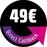 Save 49 € Direct Cashback! The discount will be deducted directly in the shopping cart.