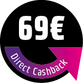 Save 69 € Direct Cashback! The discount will be deducted directly in the shopping cart.