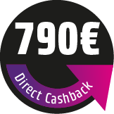 Save 790 € Direct Cashback! The discount will be deducted directly in the shopping cart.
