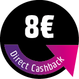 Save 8 € Direct Cashback! The discount will be deducted directly in the shopping cart.