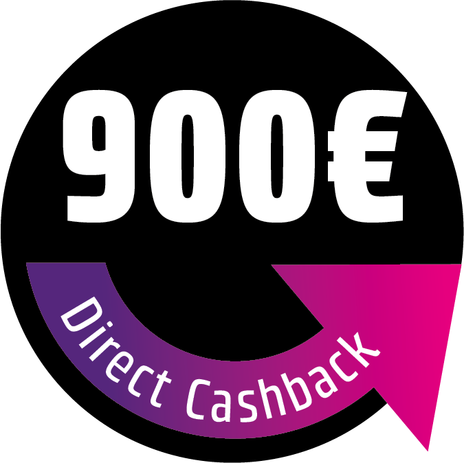 Save 900 € Direct Cashback! The discount will be deducted directly in the shopping cart.