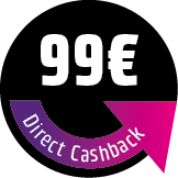 99 € Direct Cashback sichern! Der Rabatt wird direkt im Warenkorb abgezogen.